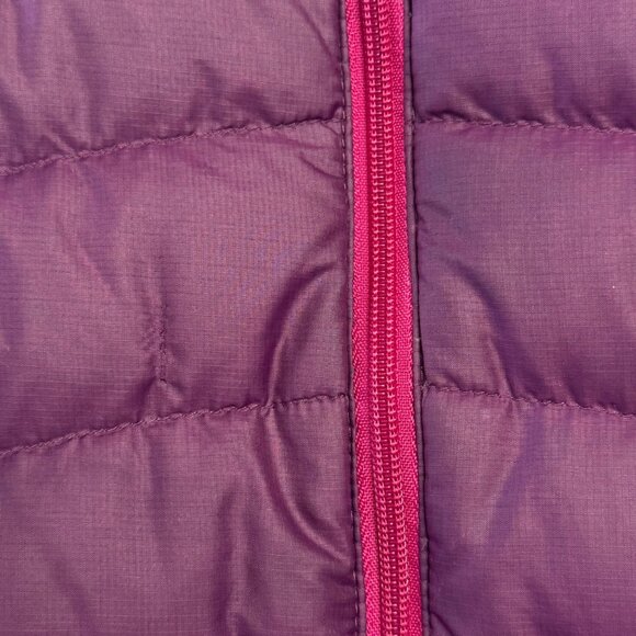 PATAGONIA Goose Down Sweater Jacket Womens XL Purple Puffer Winter Coat Warm - Picture 4 of 15